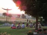 Blick vom Garten - Sonnenuntergang